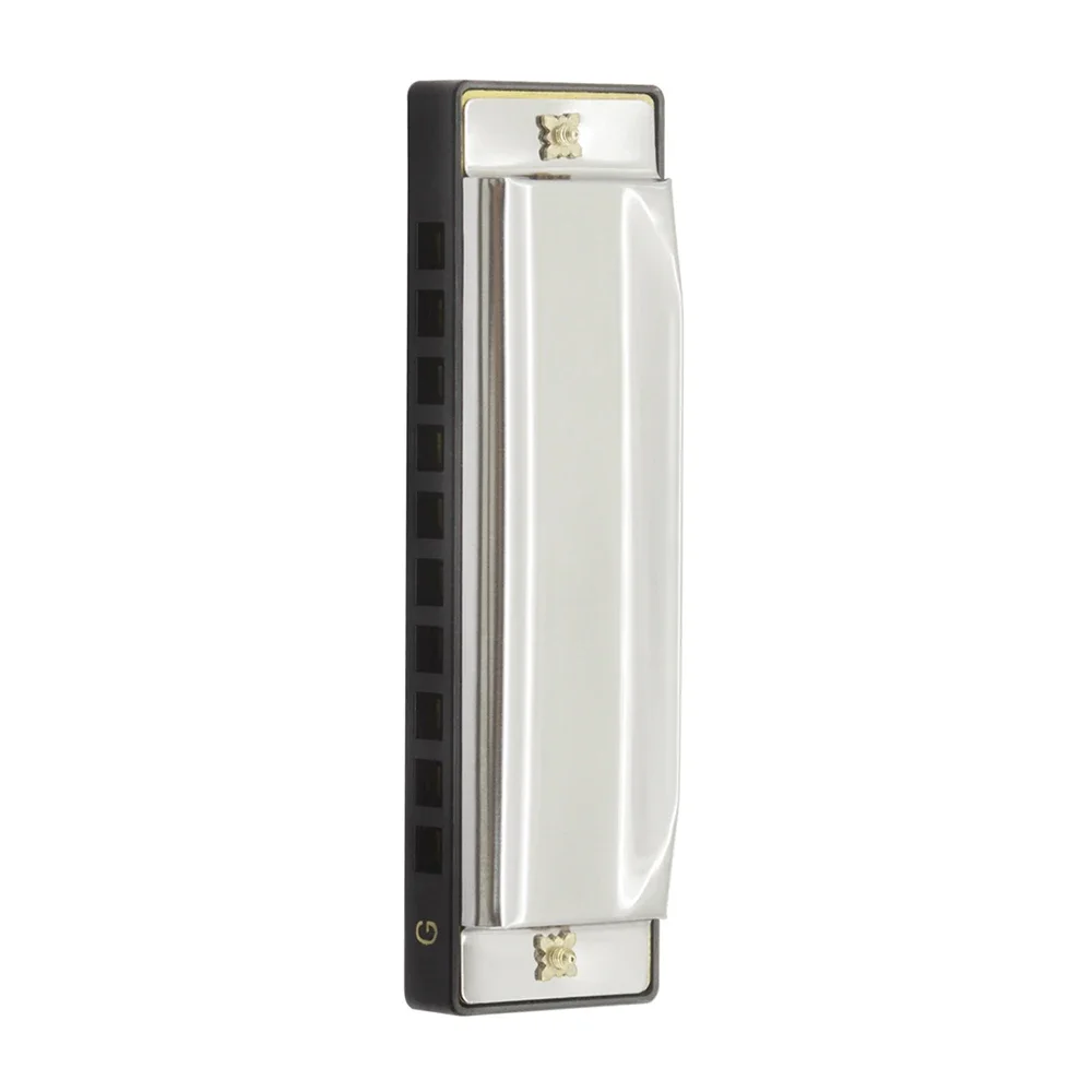Chromatic harmonica diatonic harmonica 10 holes 20 G tone with case jazz band mouth organ for children adults beginners
