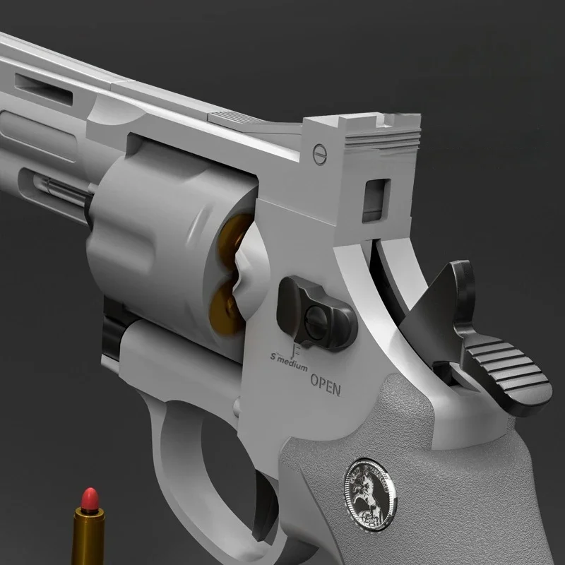 ZP5 Revolver Gun Mechanical Automatic Launcher Continuous Firing Pistol Soft Dart Bullet Toy Gun CS Outdoor Weapon for Kid Adult 4
