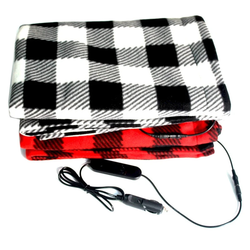 Heated Throw Car Blanket 4 Heat Settings &amp 1 Hour Overheating Protection 100x60cm 1H Timer Super Fuzzy Soft Heating Pad | Автомобили и