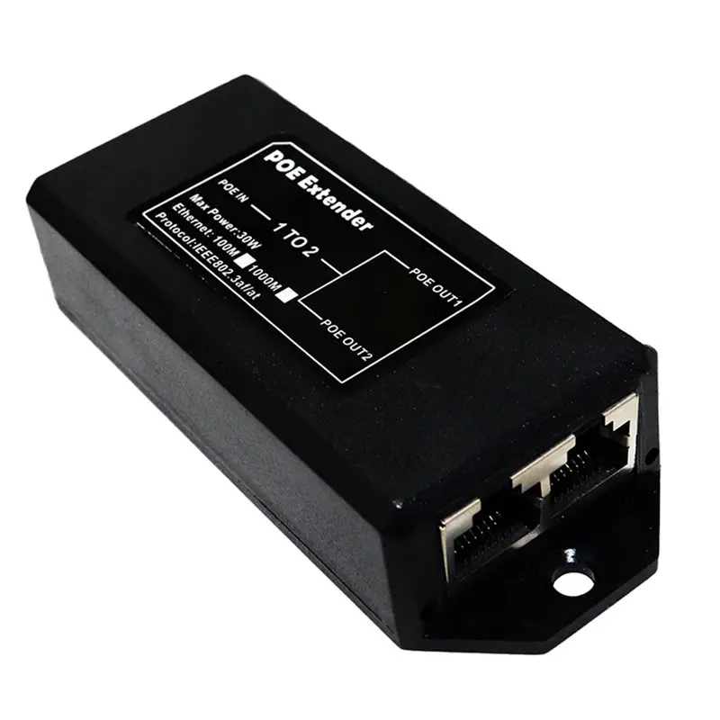 A23F-새로운 2포트 기가비트 48V POE 확장기 1000Mbps - IP 카메라/NVR/AP용 IEEE 802.3Af/At Poe 리피터, 100M 범위 확장기
