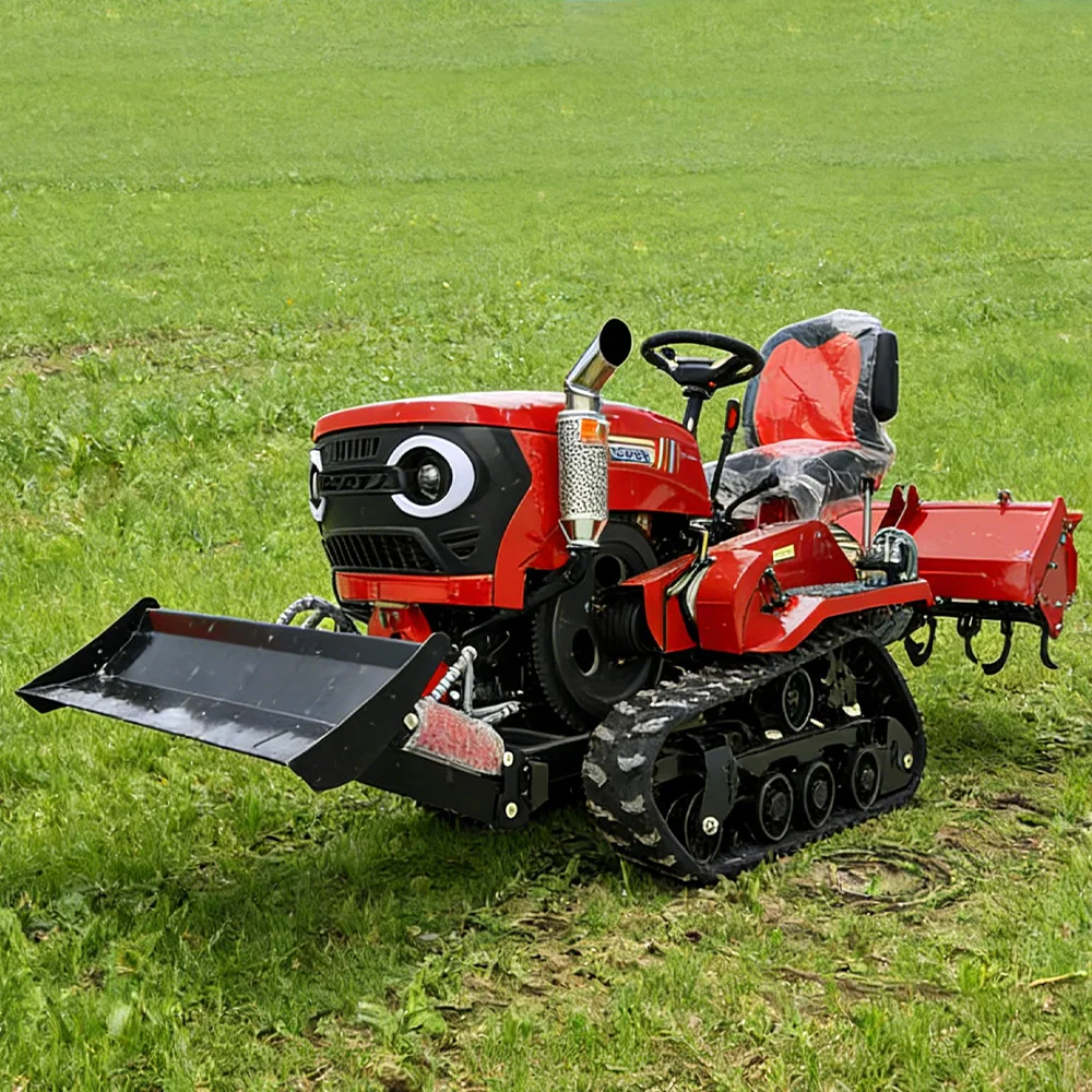 Customization Euro V Emission Farm Tractor 35HP 50HP Garden Crawler Tractor With Tools Accessories