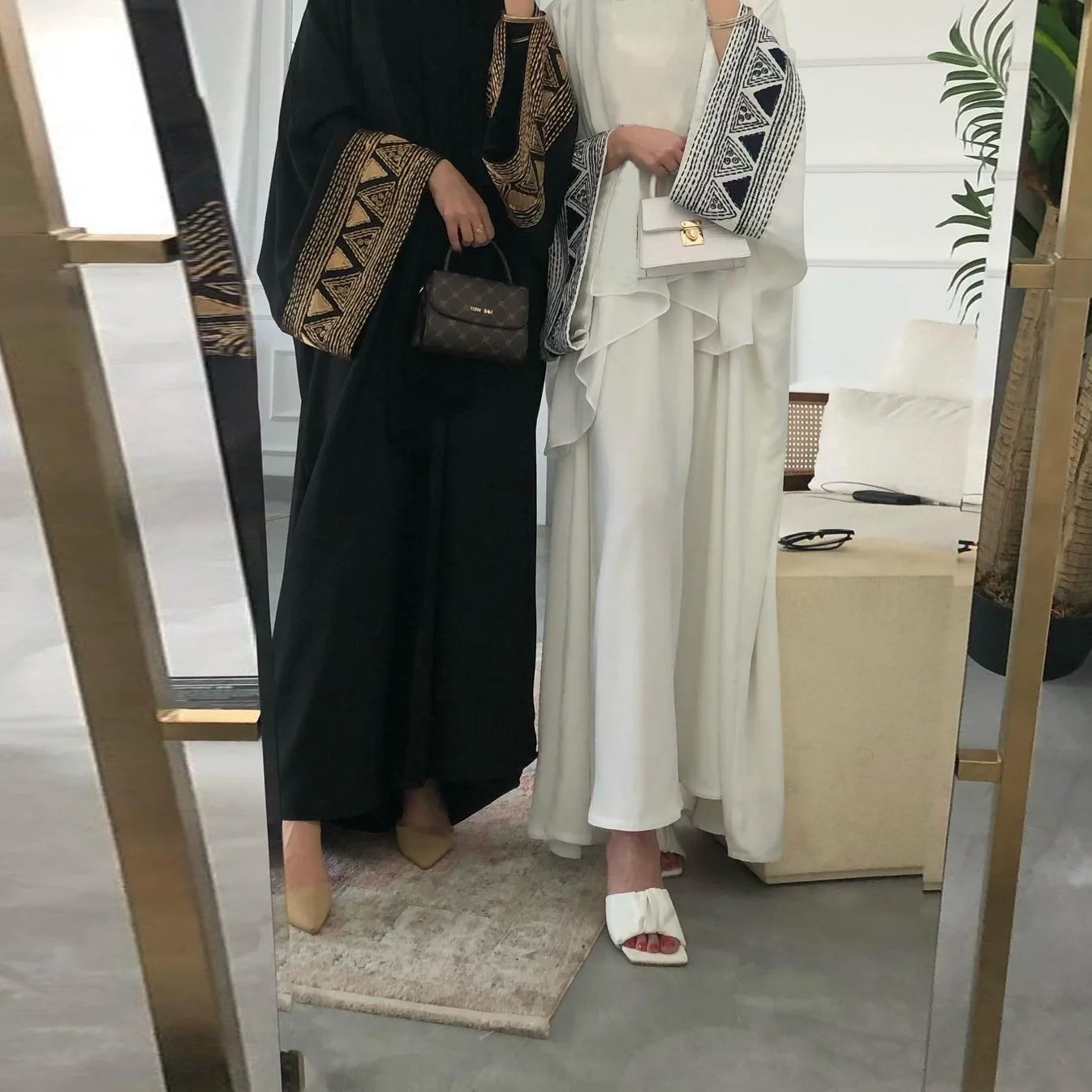 

Женское длинное платье с вышивкой, Открытое платье в мусульманском стиле
