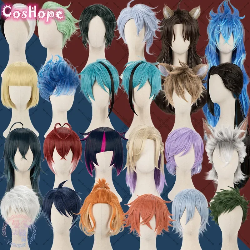 Cosplay Prop Riddle Ace Trey Cater Deuce Malleus Lilia Silver Sebek Azul Jade Floyd Idia Ortho Jamil Cosplay Wig Halloween