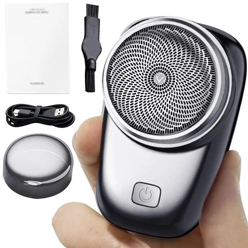

USB Mini Shaver Mini Shave Electric Razor For Men Water Resistant USB Rechargeable Wet And Dry Shaver Razors For Home Car Travel