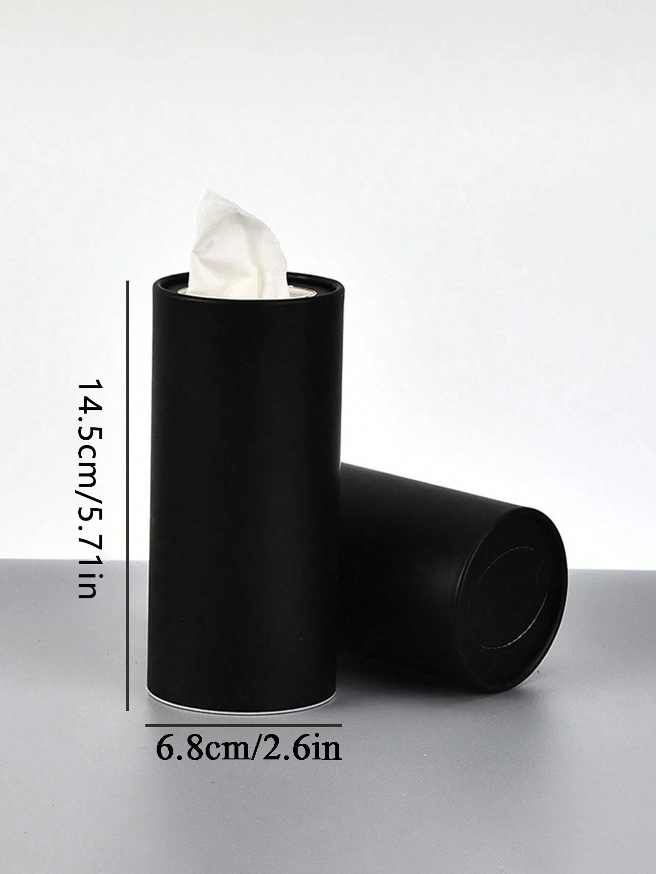 1pc Car Tissues Box Holder，Creative Design Travel Tissue Tubes Box Container，for Car Tissues Cylinder，Bathroom, Kitchen 6