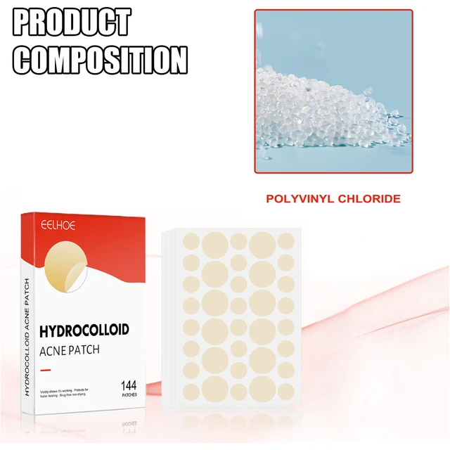 Hydrocolloid Patches for Pimples (2 Sizes) – Invisible and Compatible with Makeup