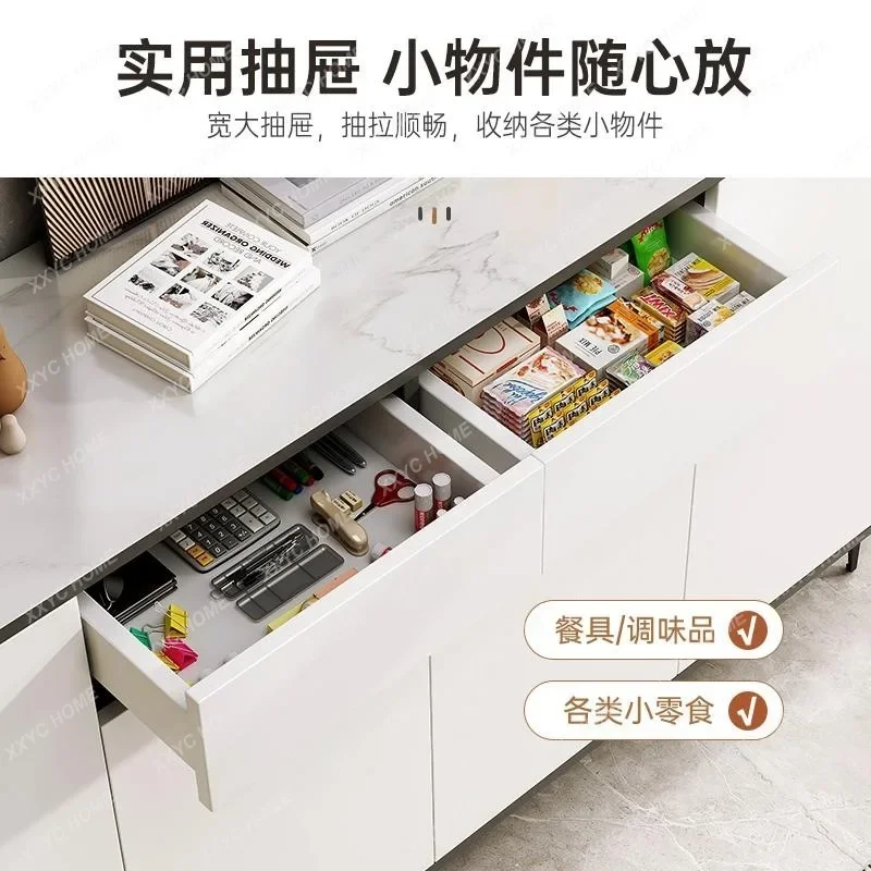 Modern kitchen Living Room Furniture Stainless Steel et Table Sideboard storage White Sideboard Cabinet Luxury Sideboards