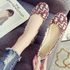 Lady Luxury Designer Cloth Flats Shoes Round Toe Slip-Ons For Wide Foot 44-32 2023 New Arrivals Black Moccasines Ballet Loafers 4