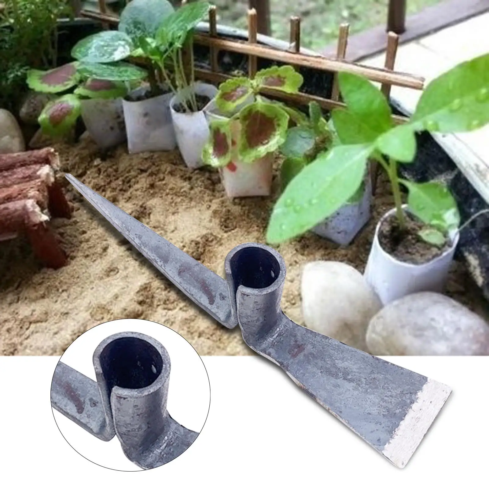 Durable Hoe Replacement Head Gardening Hoe Head Agriculture Tool Gardening Tool for Garden Lawn Loosening Weeding