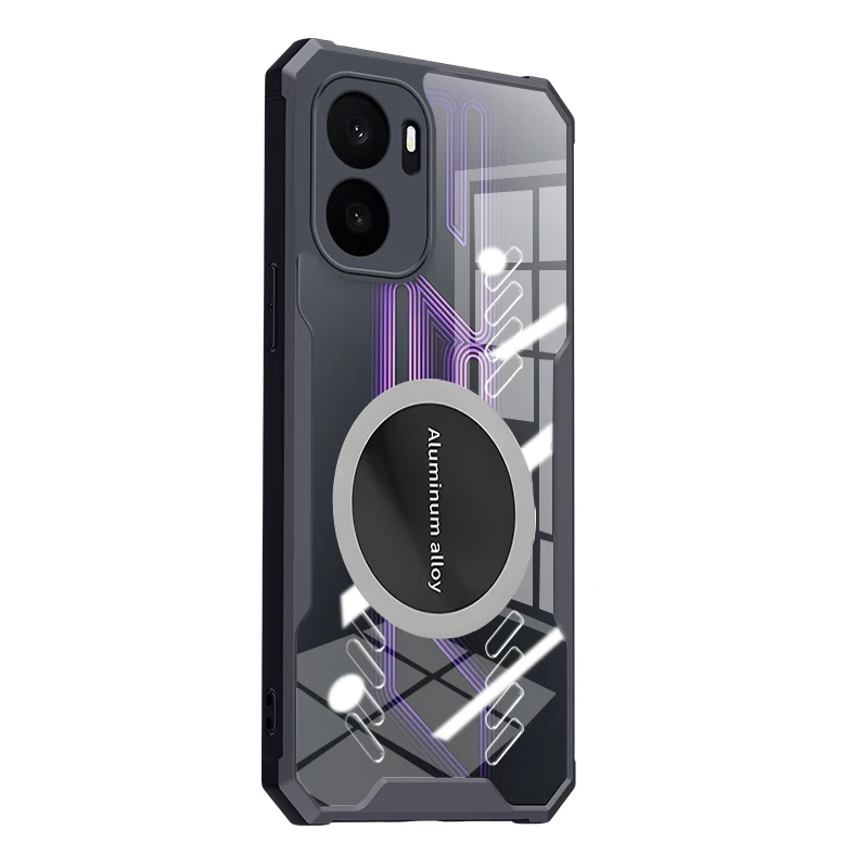 Copper Graphene Shockproof Transparent Cooling Case with Dragon Totem Design