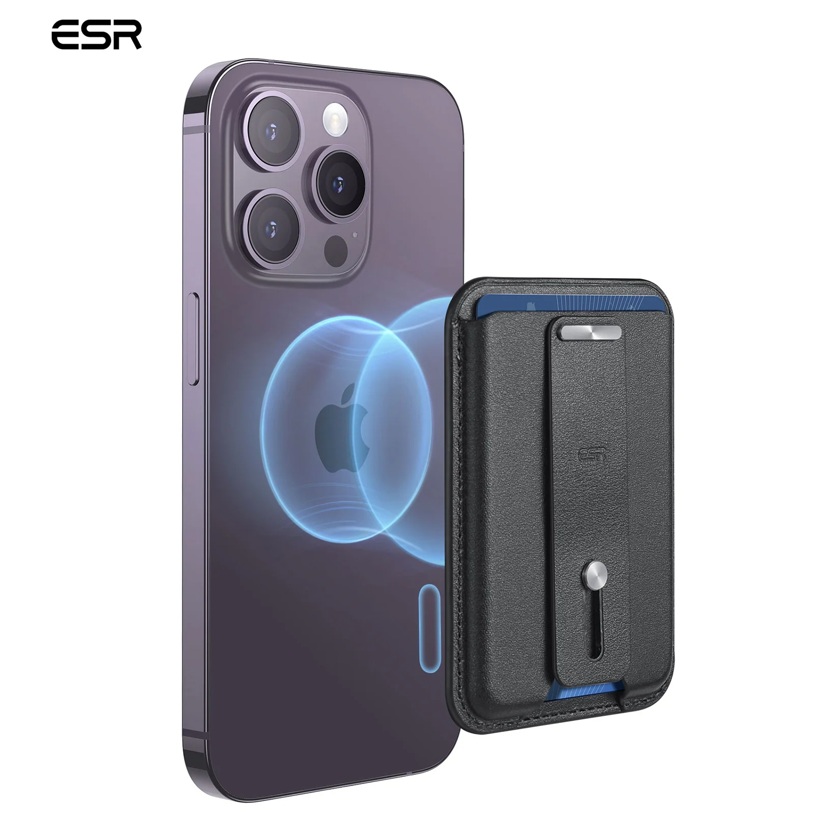 Étui de rangement magnétique pour cartes à puce ESR HaloLock pour iPhone | Diversi
