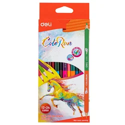 Vibrant Dual - Tip Colored Pencil Set - 6/12 Colors (12 pcs)