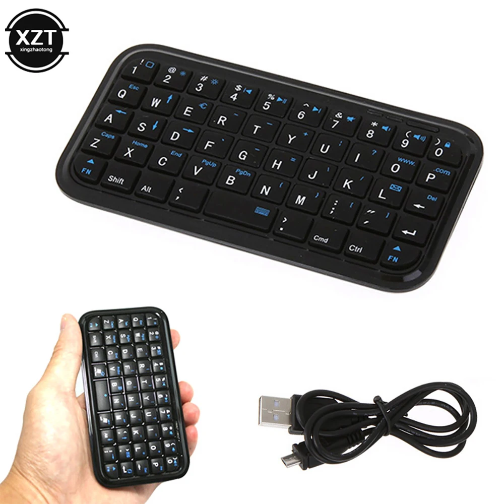 Mini Teclado sem Fio Recarregável Teclado 3.0 Magro Tamanho de Viagem Pequeno Portátil 49 Chaves Smartphone Bluetooth 3.0 - Imagem 6