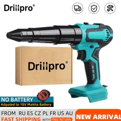 Makita – pistolet à riveter électrique sans fil, Rechargeable, perceuse, insérer des écrous, tirer, outil de rivetage automatique pour batterie 18V 