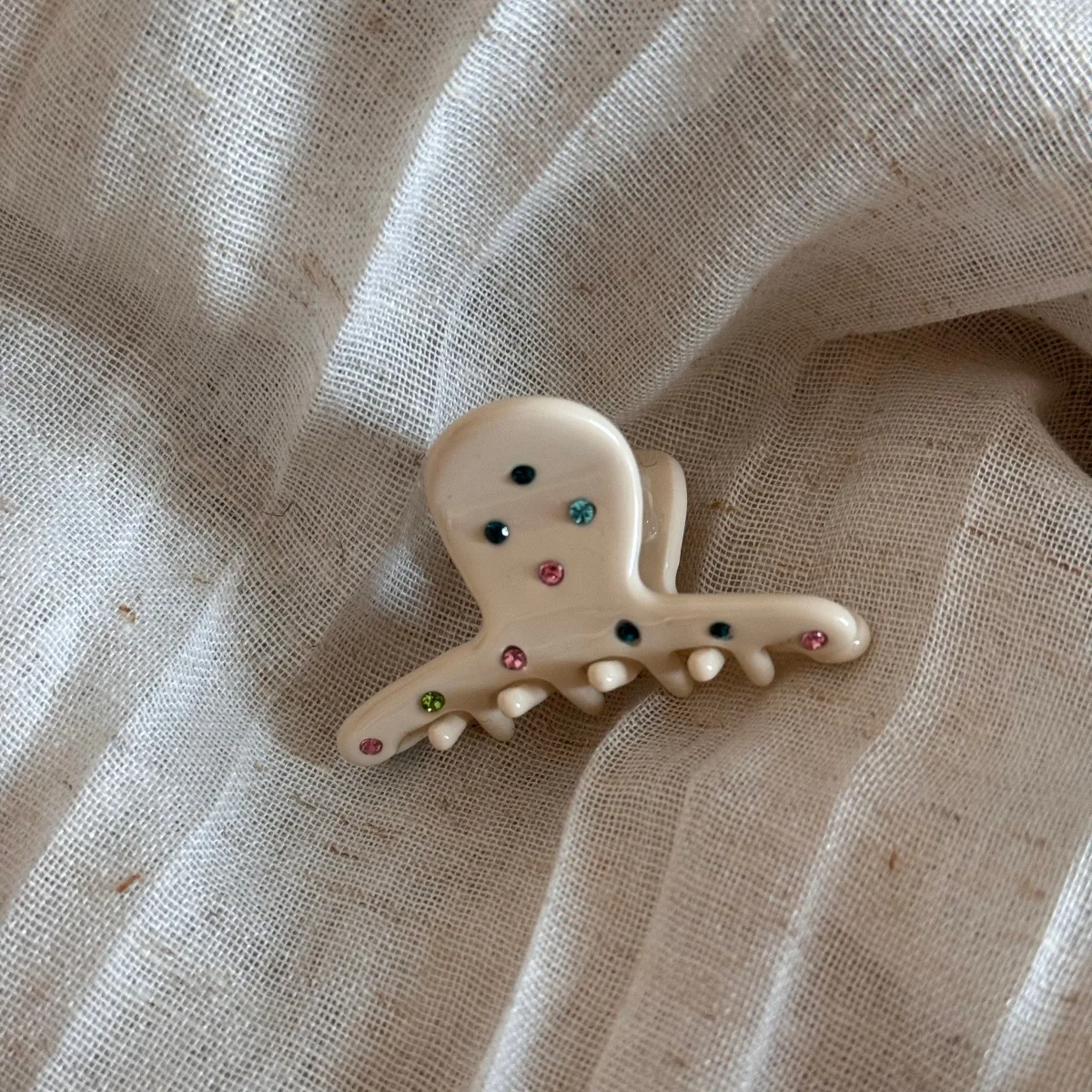 컬러풀 다이아몬드 아세트산 헤어 클로우, 달콤하고 우아한 앞머리 사이드 클립, 작은 집게핀, 여성 및 소녀용 반묶음 헤어 클로우 액세서리