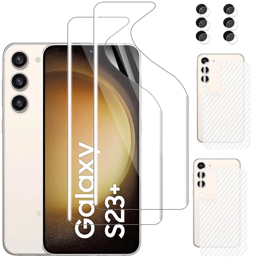 Samsung S23 Pellicola Idrogel Per Samsung Galaxy S23 Ultra 5G Protezione Dello Schermo Samsung Galaxy S23 Protezione Fotocamera Samsung S23 Vetro Morb