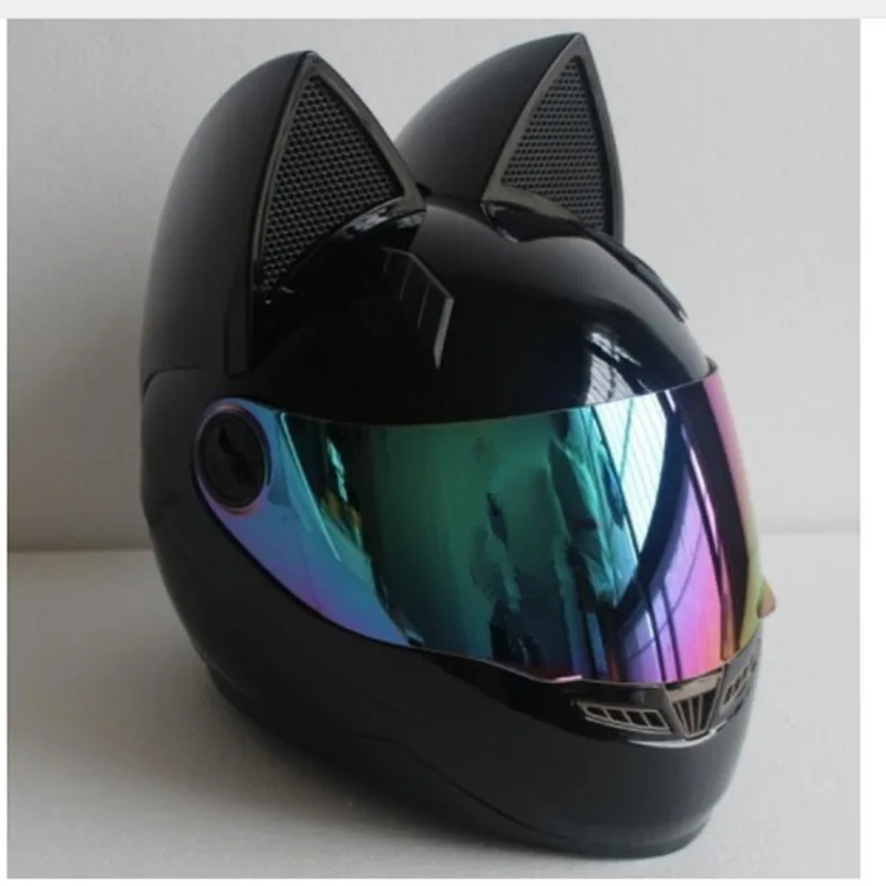 

Motorcycle Helmet Women Moto Helmet Moto Ear Helmet Personality Full Face Motor Helmet 4 Colors Pink Yellow Black White