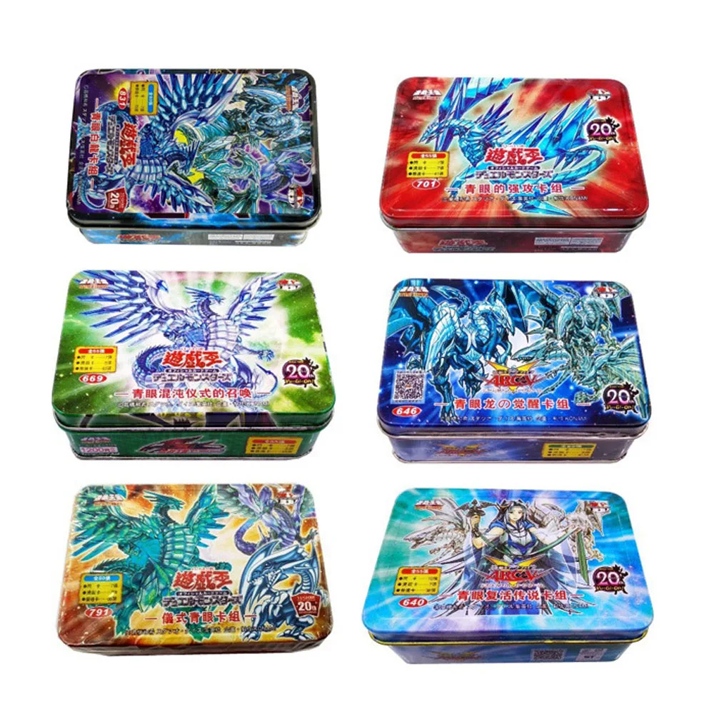 

Редкие карты из аниме Yu Gi Oh, Коллекция игр Yu-Gi-Oh, китайские карты, детские игрушки, подарок с железной коробкой