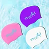 Swimming Caps for Women Large Size Long Hair Ear Protection Printed Swim Cap High Elastic Silicone Swimming Cap Pool Accessories 4