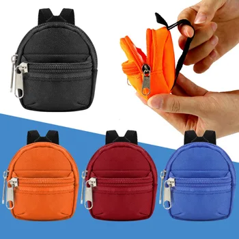 1 pezzo doppia spalla cerniera piccola portamonete portachiavi mini zaino pendente Carteras Y Bolsos De Mujer portafoglio carino pochette