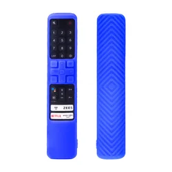Non-Slip Silicone Protective Remote Cover for 20.8X4.1X1.8cm (Blue)