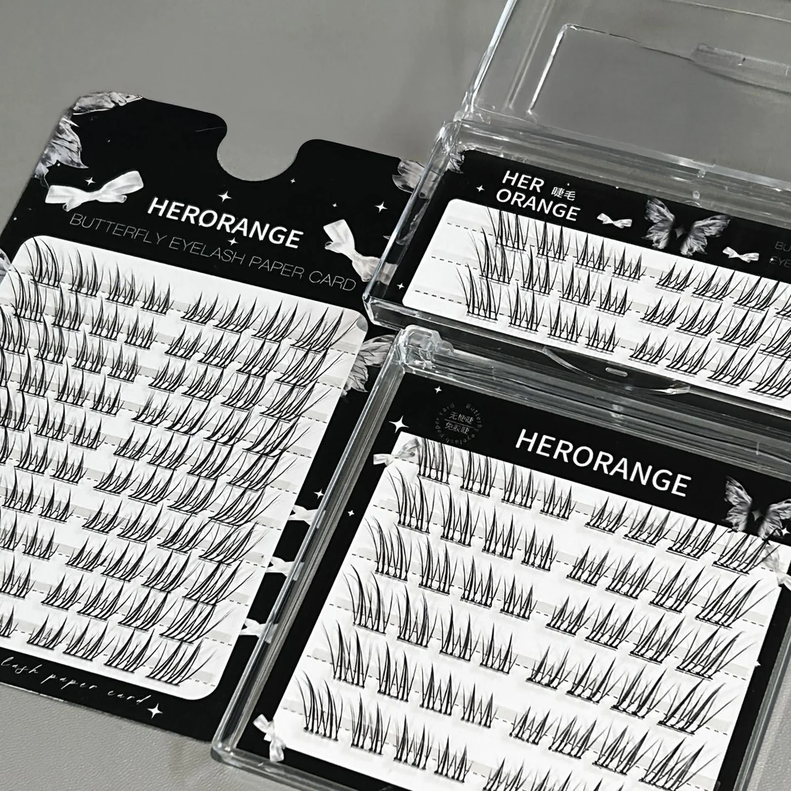 Falsche Wimpern im Wispy Fox-Stil für Damen, 7–12 mm, gemischte Längen, natürliches Volumen, künstliche Wimpernverlängerungs-Cluster für tägliches Augen-Make-up