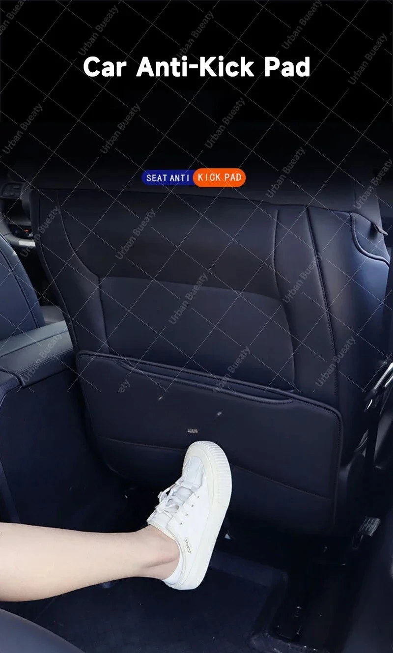 2 Stück Auto-Schmutzschutzmatte für die Rückenlehne, Anti-Kick-Pad, Autozubehör für Opel, Mercedes-Benz, Cupra, Smart, SEAT, Skoda – Detail 1