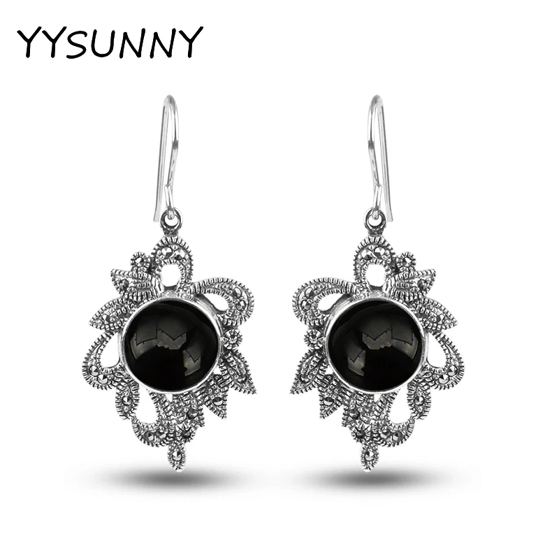 

Модные женские серьги YYSUNNY из стерлингового серебра 925 пробы с малахатным агатом, романтичные ювелирные изделия, подарки для свадебной вечеринки