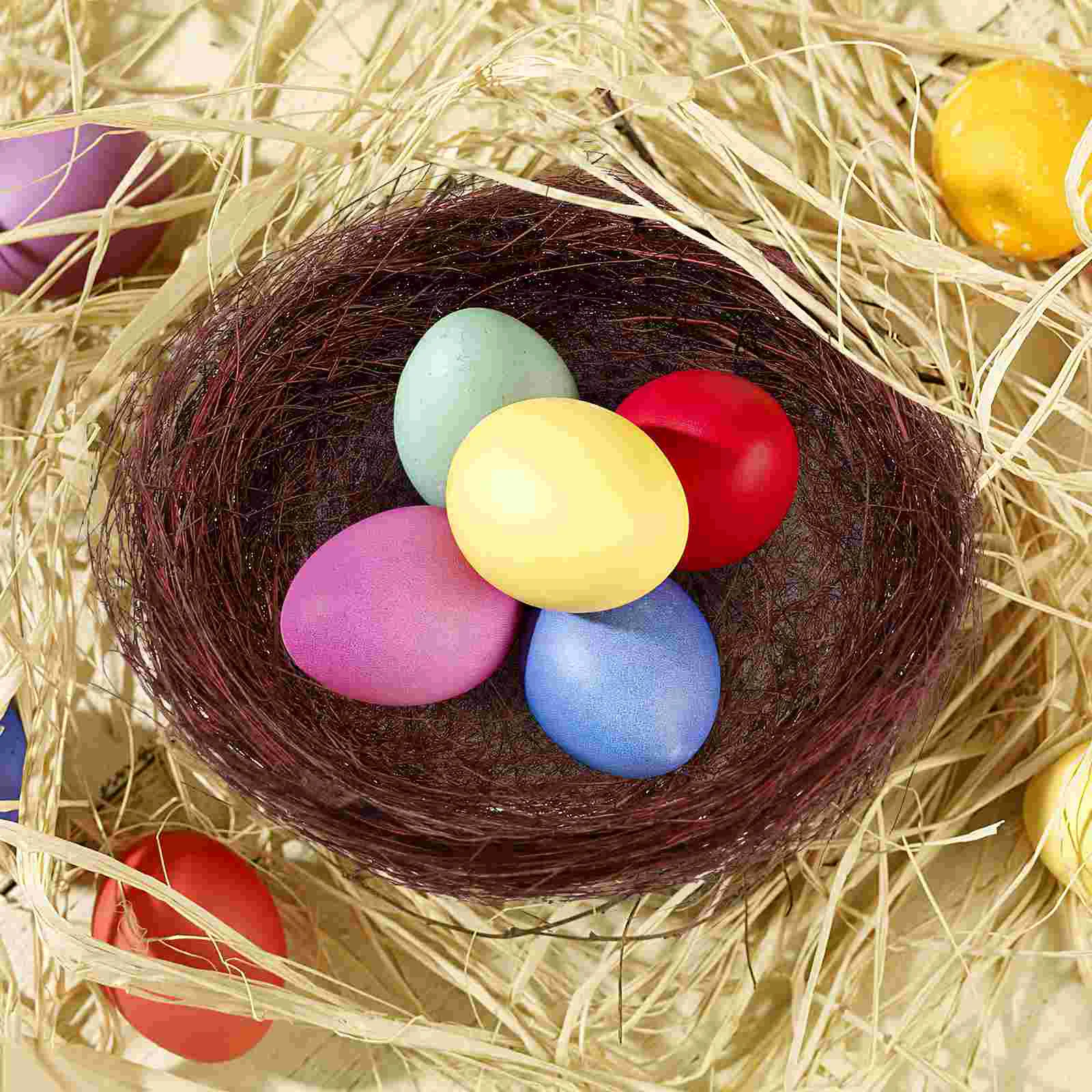 Artificial Bird Nest Decor Simulation Bird Nest Small Easter Rattan For Home Decor 10Pcs For Bird Nest Bird Egg Nest