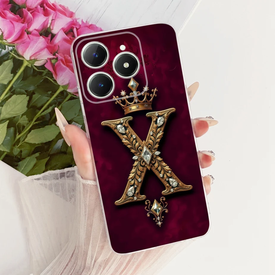 Cute Crown Letters Soft Slim Phone Case - Stylish Protective Cover