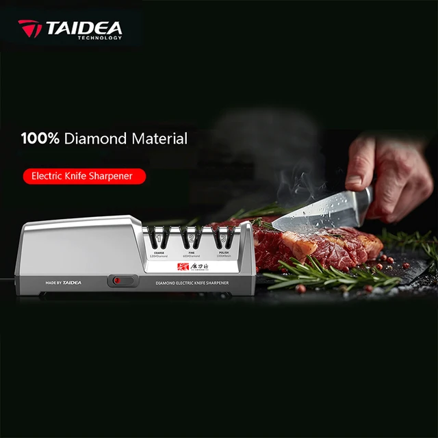 TAIDEA Professional Electric Knife Sharpener - 3-Stage System, Restore and Polish Blades Effortlessly Kitchen Sharpener 1