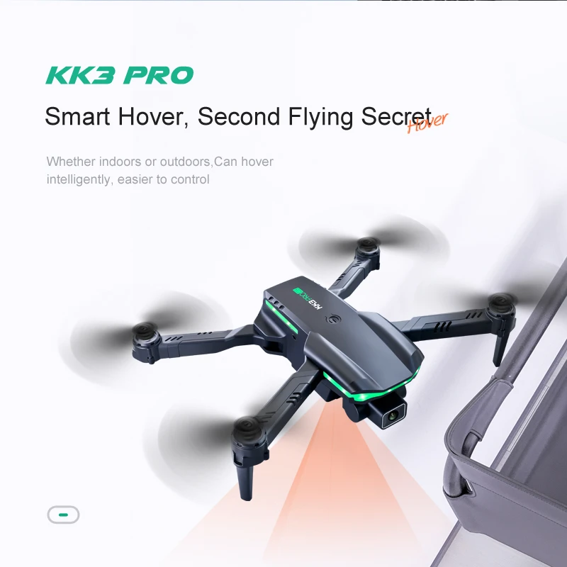 KBDFA KK3 PRO Drones With Camera HD 4K Professional Aerial Photography Foldable Quadcopter RC Fixed Altitude Remote Control syma x5c remote control quadcopter