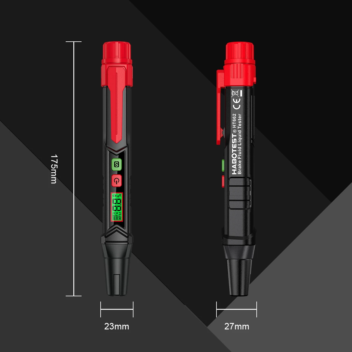 Car Brake Fluid Moisture Meter HABOTEST HT662 Liquid Oil Tester Analyzer For DOT3/DOT4/DOT5.1 Brake oil Quality Check Pen