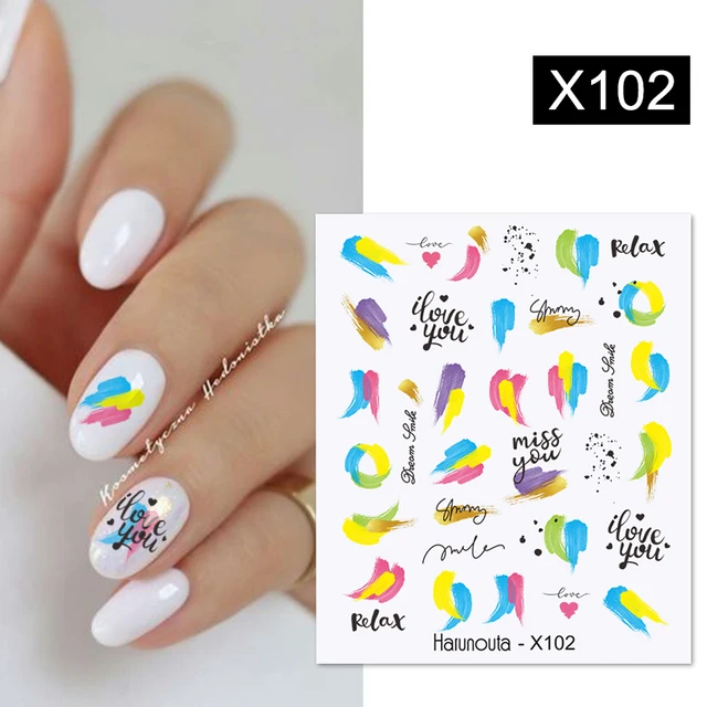 Anime Avocado Fruit Transfer Nail Stickers Charms Winter Water Sticker For  Nails Sliders Character Image Tattoo Decal Decoration - Stickers & Decals -  AliExpress