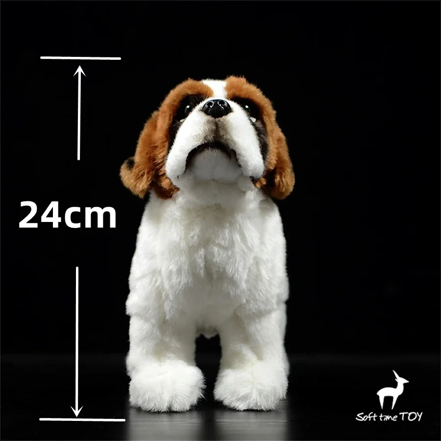Saint Bernard Dog High Fidelity Anime Cute Plushie Sheep Dog Plush Toys Lifelike Animals Simulation Stuffed Doll Kawai Toy Gifts 2