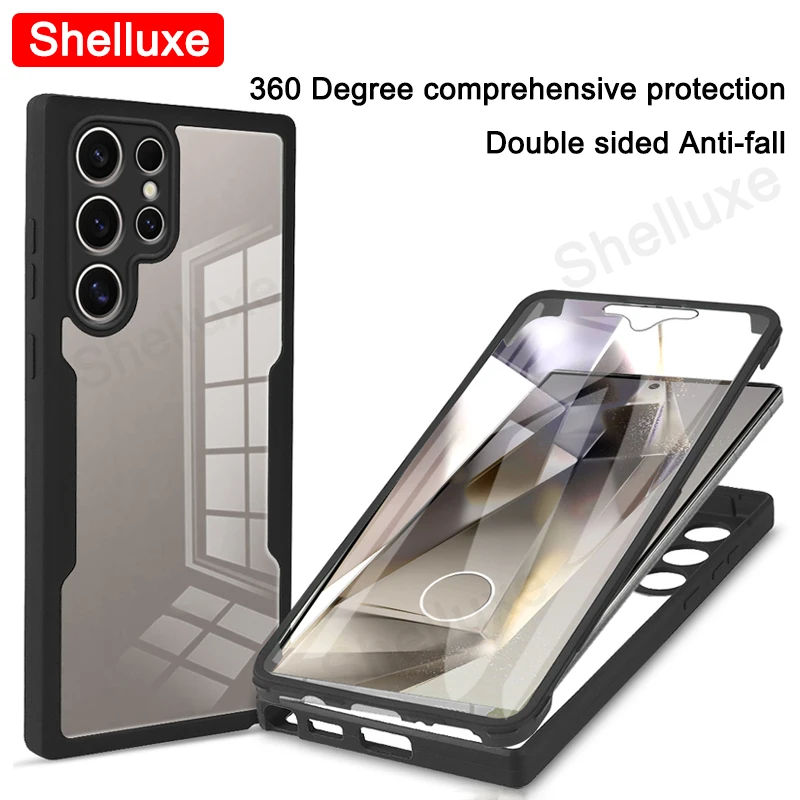 360 Full Body Front+Back Clear Silicone Case Cover - Enhanced Protection