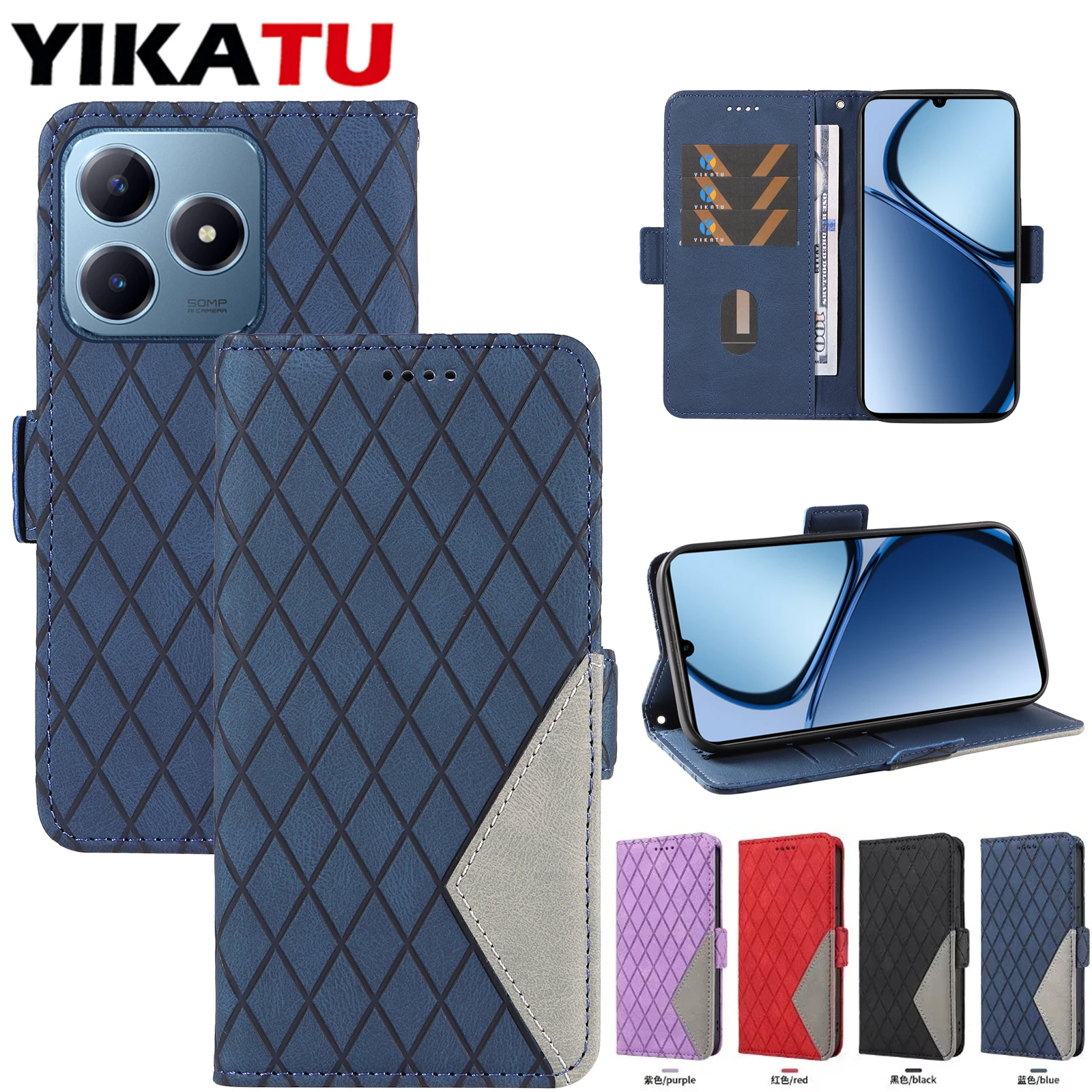 Premium Wallet Phone Case with Card Holder and Kickstand Functionality