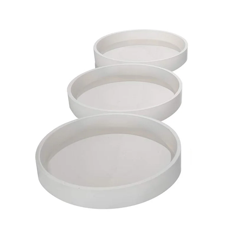 3 Pack Big DIY Round Coaster Silicone Mold Diameter 3.94 inch/10cm Molds for Casting with Resin Cement