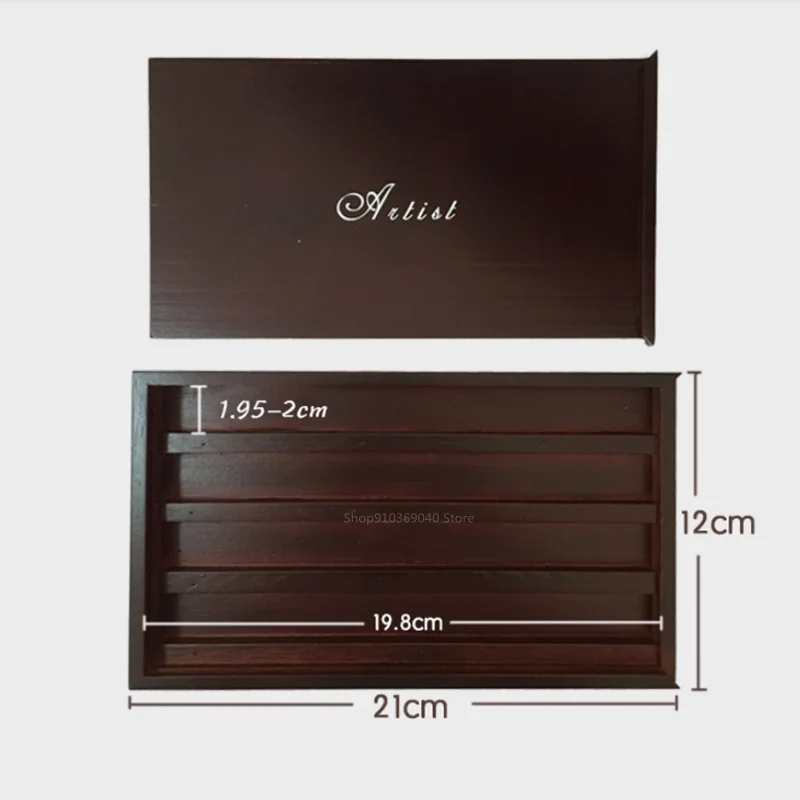 Bamboo Watercolor Sub-packing Box 24/36/48 Color Portable Watercolor Paint Storage Box with Lid Tray Painting Art Supplies paint tray,color palette,watercolor palette,watercolor paint pans,paint pots