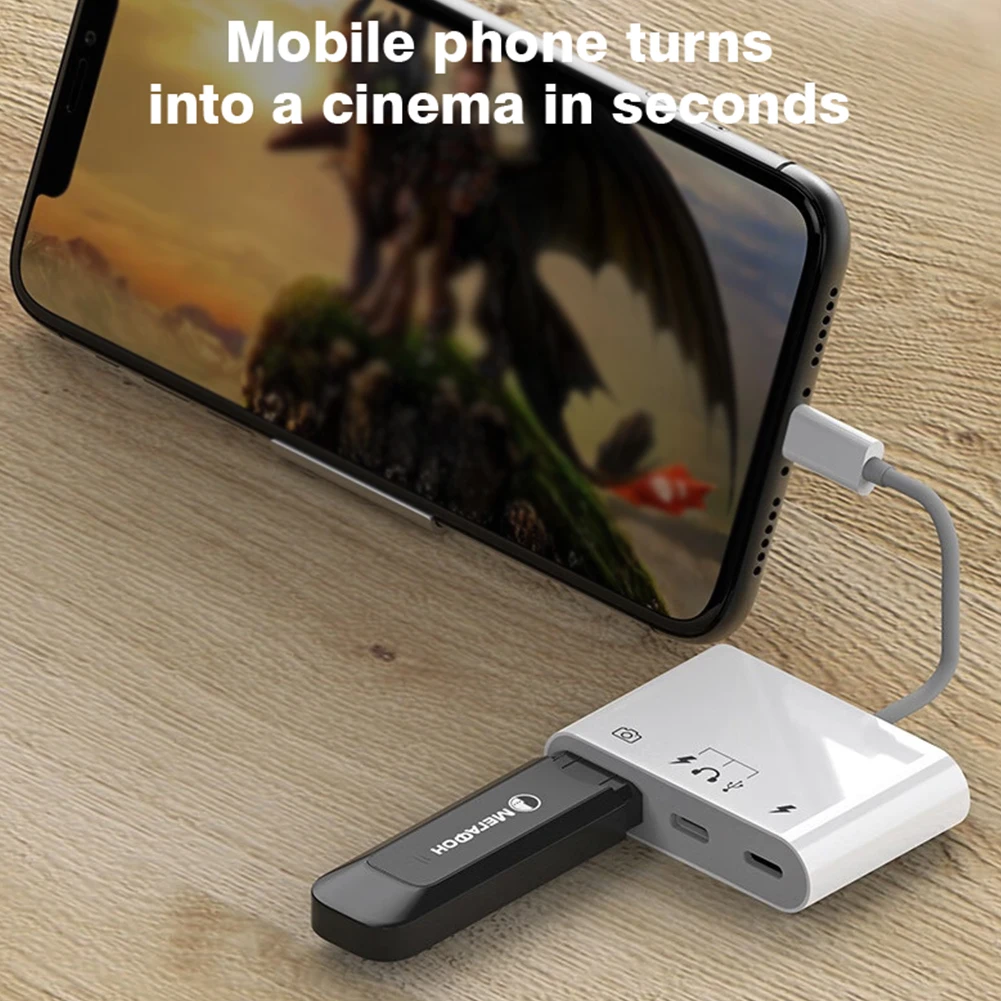 3-in-1 Lightning to USB Camera Adapter Byscoon 3-in-1 Lightning to USB Camera Adapter with USB C Headphone/Charging Port for iPhone 14 13 12 11 Pro with Female OTG