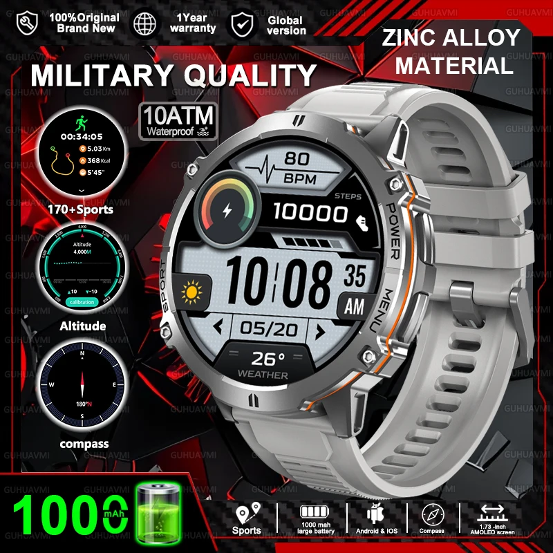 2025 HOT New T-REX3 SmartWatch 1000mAh Large Batte...