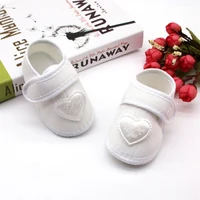 Infant Baby Girls Flats Letter Printing Love Pattern Soft Sole Non-slip Flower Princess Wedding Dress Walking Shoes for Newborn 3