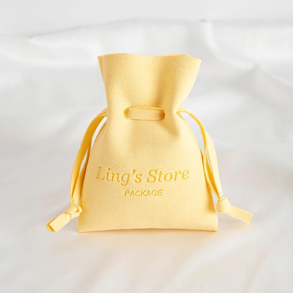 50 Stück personalisierte hellgrüne Logo-Verpackungsbeutel, Kosmetik- und Schmuck-Aufbewahrungsbeutel, Kordelzug-Design, Geschenkverpackung, Organizer – Detail 10