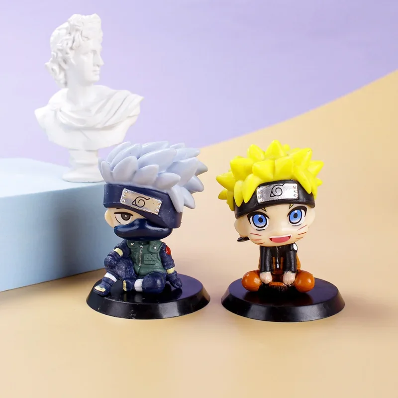 

Naruto Action Figure Model Statues Q Version Anime Doll Ornaments Hatake Kakash Children's Toys Birthday Gift Tide Play