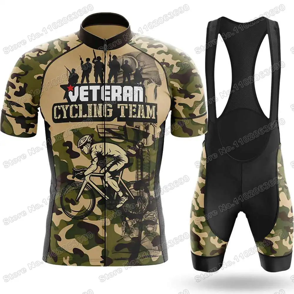 Vintage Veteran Cycling Team Cycling Jersey Set Retro Clothing Men Road Bike Suit Bicycle Shirts MTB RIding Uniform