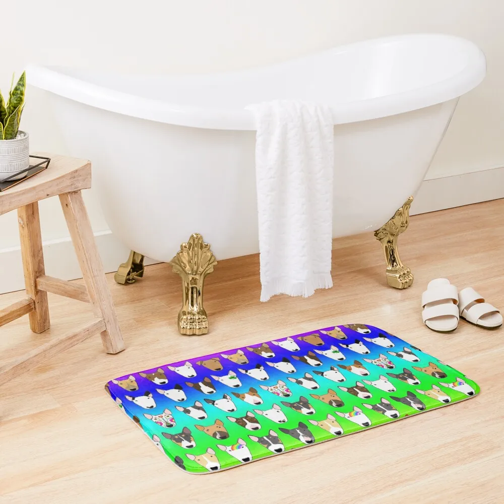 

Rainbow Multibull Bath Mat Carpet For Bath Toilet Floor Mat