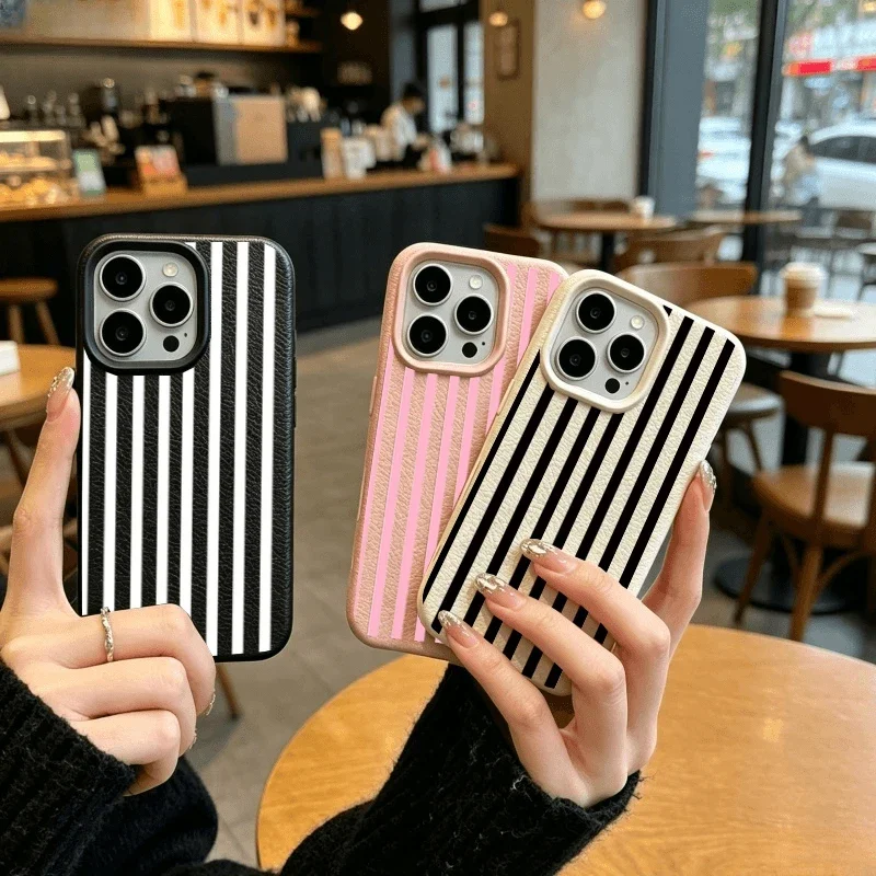 Soft Colorful Stripe Cover Phone Case