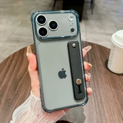 Four Corner Anti - Drop Ring Wristband Holder Soft TPU Translucent Phone Case - iPhone 11 (Black)