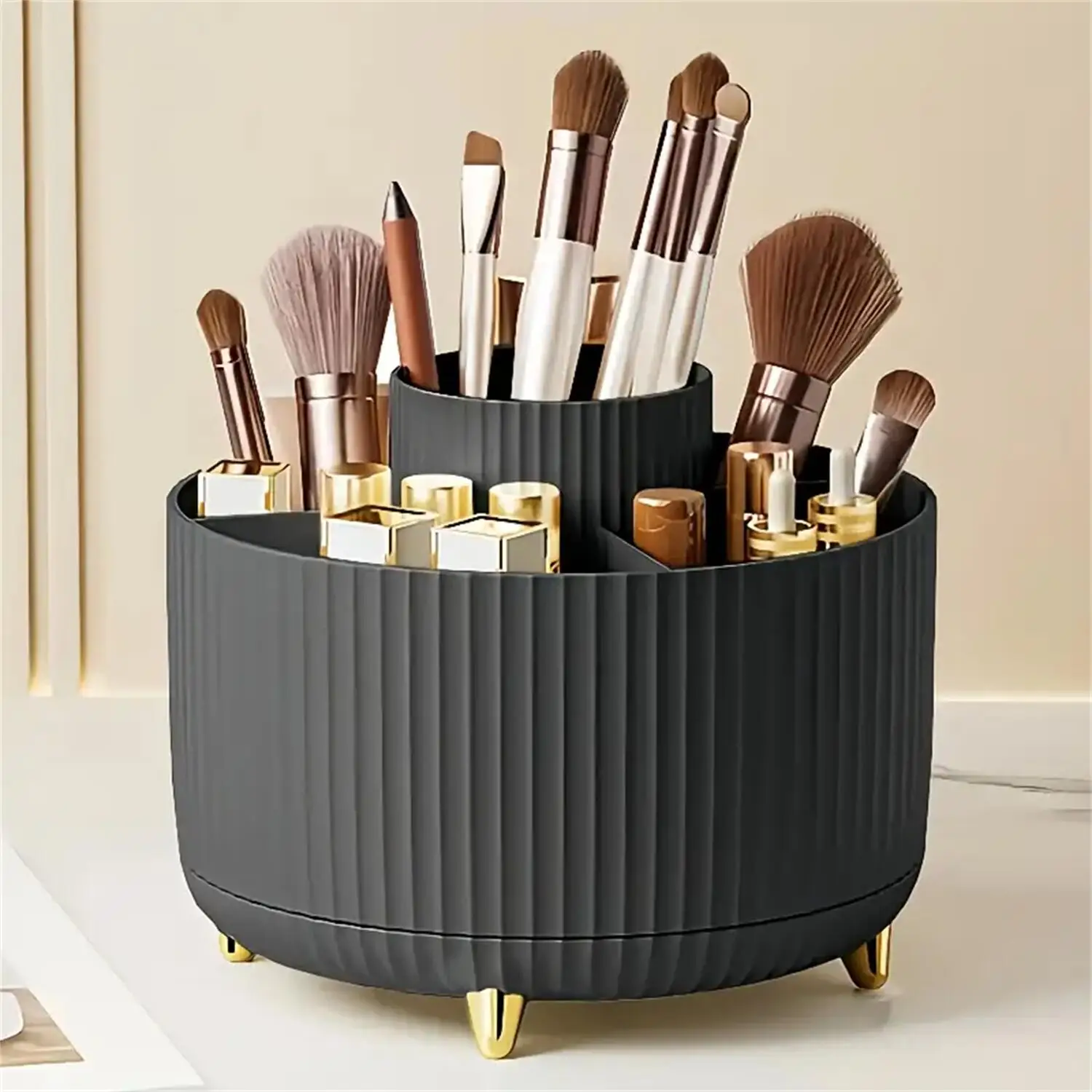 360° Rotating Makeup Organizer 9