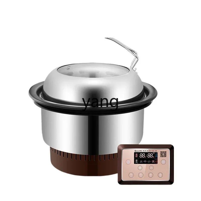 L'm'm Electric Saucepan for Commercial Use Multi-Functional Hot Pot Sauna Pot Steaming and Cooking Lattice Maker